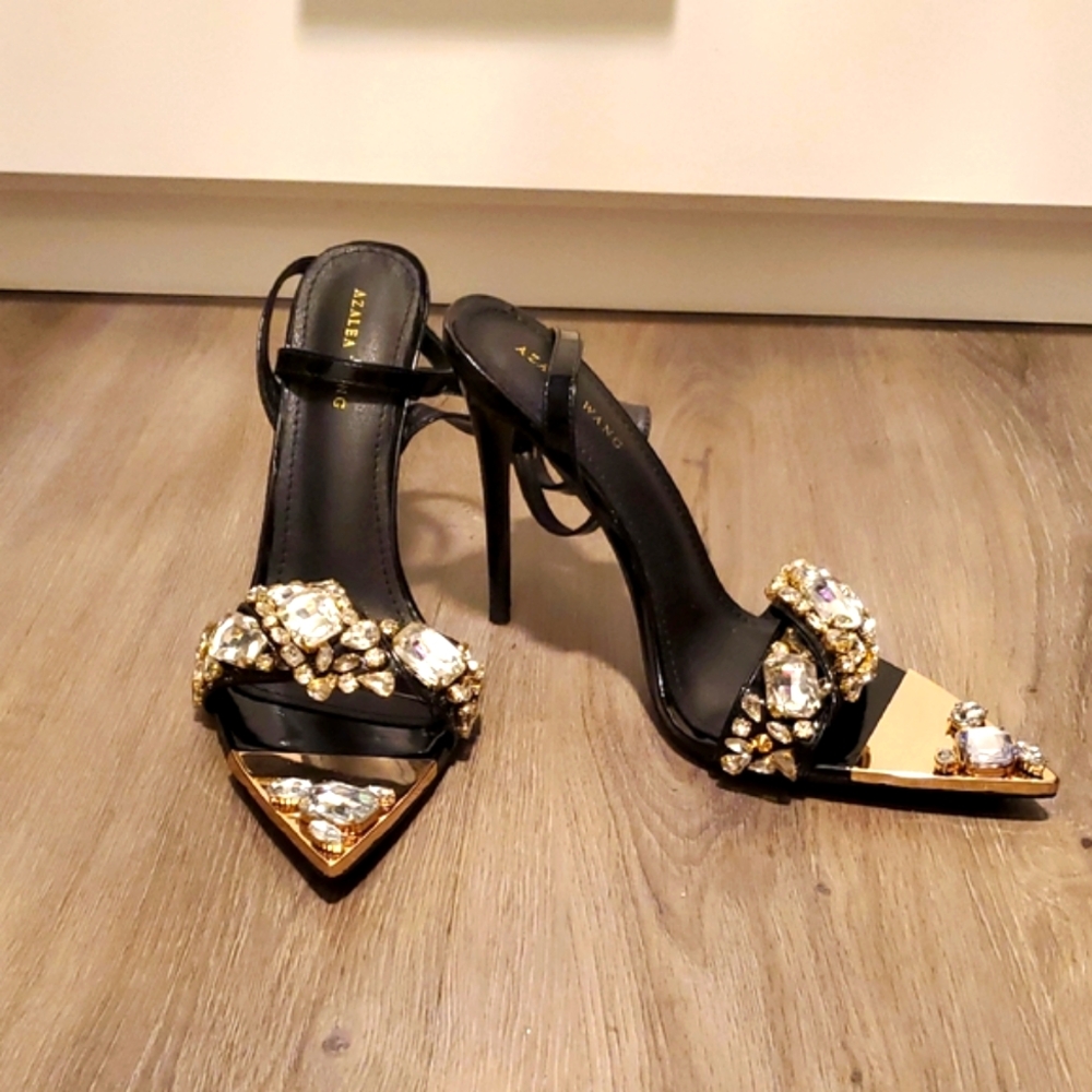 Azalea Wang Black Stiletto Heels